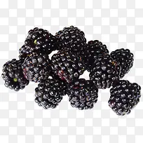 一堆鲜嫩的黑莓