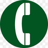 电话标志绿色