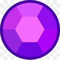 圆形紫钻石卡通