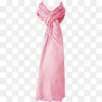 粉红色围巾造型摄影
