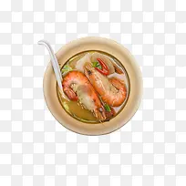 新鲜虾营养汤