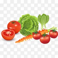 蔬菜3D效果图矢量图