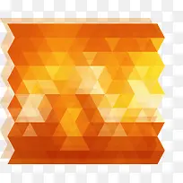 黄色三角几何素材