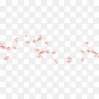浅粉花瓣飞舞