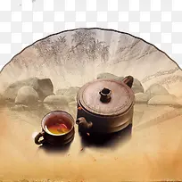 中国古扇茶文化