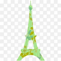 巴黎铁塔艺术花纹图案