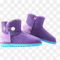 紫色清新冬季女靴