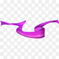 七夕元素紫色的丝带