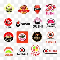 彩色日本寿司图标