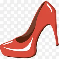 红色高跟鞋素材