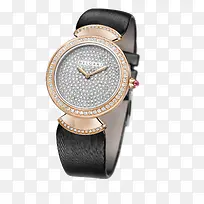 宝格丽女表玫瑰金镶钻腕表手表