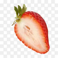 切开的一半草莓