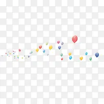 彩色的漂浮气球