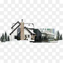 高清摄影冬季环境渲染效果建筑