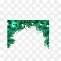 圣诞树装饰边框