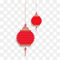 中国风红色灯笼挂饰