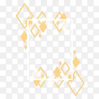 橘色几何装饰边框PNG