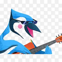 弹吉他的鸟