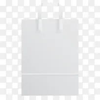 白色简约纸袋素材矢量