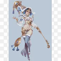 可爱性感美女手绘