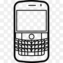 流行手机型号黑莓大胆图标