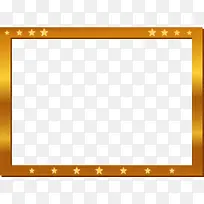 金色星星框架