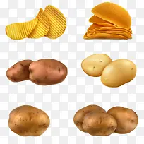 马铃薯薯片素材