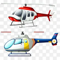 两架直升飞机
