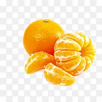 剥开皮的橘子