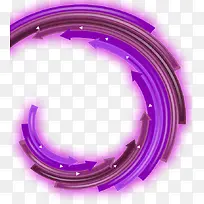 紫色圆圈炫光免抠PNG图片
