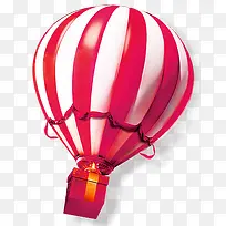 红色气球热气球图片