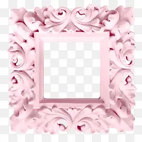 粉色唯美画框边框设计