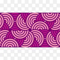 紫色半圆图案