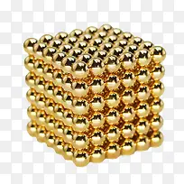 金色磁力球磁石素材