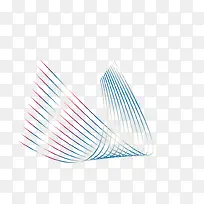 矢量彩色曲线图片