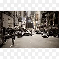 拥堵的城市马路汽车