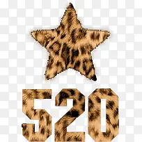 豹纹五角星和520