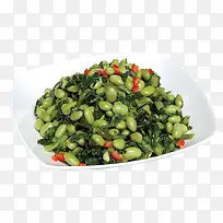 冲菜豆米