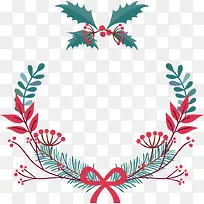 圣诞节橄榄枝庆祝装饰