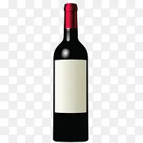 酒红色高雅的葡萄酒瓶