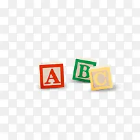 abc彩色字母积木