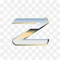 金属质感字母Z