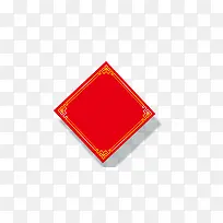 红色菱形方块