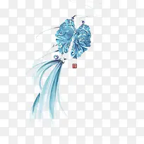 蓝色玉佩
