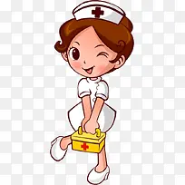 可爱卡通小护士