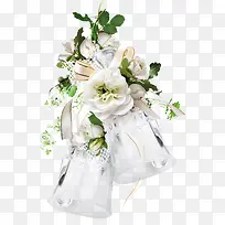 婚礼 装饰白色 花