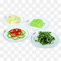 四盘蔬菜免扣素材
