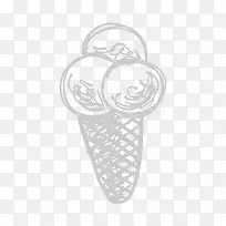 粉笔手绘冰淇淋