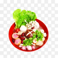 中秋节蘑菇鱼丸汤