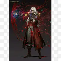 红色邪恶服饰游戏人物